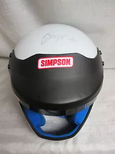 Casco da corsa Brad Keselowski firmato autografato Simpson NASCAR Miller Lite JSA - Foto 1 di 9