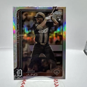 2025 Topps Chrome MLB - Rifrattore seppia - #225 Jace Jung (RC) - Detroit Tigers - Foto 1 di 2
