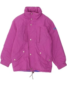 FILA Mens Hooded Windbreaker Jacket IT 48 Medium Pink Polyester AX02 - Picture 1 of 4