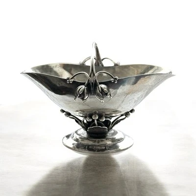 Georg Jensen Sterling Silver Sugar or Salt Bowl Basket 235A  1915-1919 - Image 1 of 4