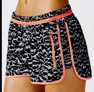 Pantaloncini da corsa Fabletics donna Tyson multicolore stampati orlo a contrasto M nuovi senza etichette - Foto 1 di 11