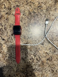 Apple Watch Series 8 45mm Aluminiowa obudowa z paskiem sportowym - (PRODUKT) CZERWONY, M/L... - Zdjęcie 1 z 3