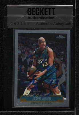 BAS 1999-00 Topps Chrome Jerome Williams #220 Seal of Authenticity Auto - Image 1 of 2