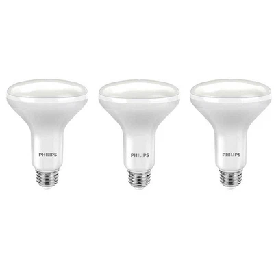 Philips BR30 LED Flood Light Bulbs 3 Pack Soft White Dimmable 650 Lumens E26 - Image 1 of 4
