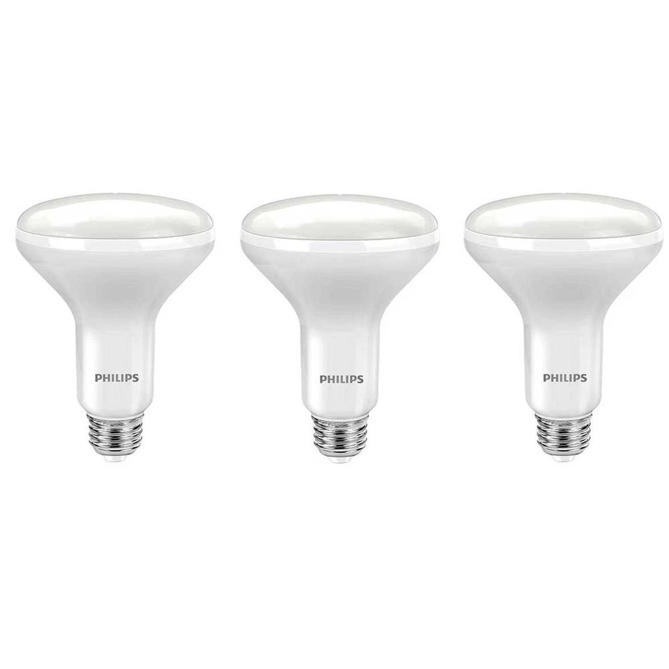 Philips BR30 LED Flood Light Bulbs 3 Pack Soft White Dimmable 650 Lumens E26 - Image 1 of 4