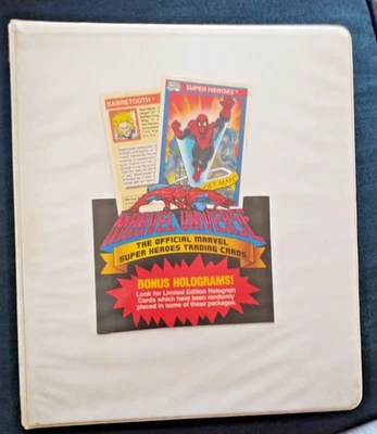 Conjunto de cartas colecionáveis 1991 Universo Marvel Super Heróis Impel 162 + 9 hologramas - Imagem 1 de 4