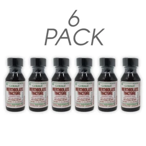 Germa Merthiolate Tincture. Antiseptic for Minor Injuries. 1 Oz. Red. Pack of 6 - Picture 1 of 4