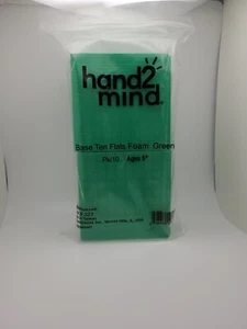 Hand2Mind Confezione da 10 Manipolatori in Schiuma Verde Base Dieci Piatti per Homeschool - Foto 1 di 6