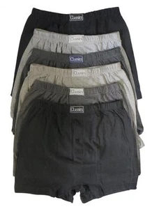 6 paia boxer uomo semplice biancheria intima, boxer SockStack cotone S M L XL XXL - Foto 1 di 1