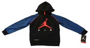 Nike Air Jordan Youth Boy's XS Size 6 Black Therma Fit Hoodie Jumpman Logo - Picture 1 of 3