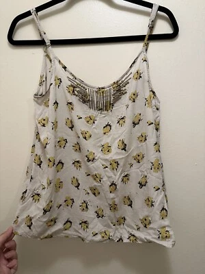 Volcom Flowered Spaghetti Strap Camisole Women’s Size M - Image 1 of 4