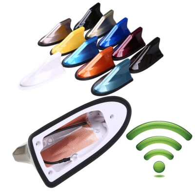 Car Auto Shark Fin Style Antenna Universal Waterproof Roof AM/FM Radio Aerial - Image 1 of 4