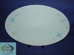 Plato ovalado Iroquois Informal Fleur-de-lis Ben Seibel 12" - Imagen 1 de 1