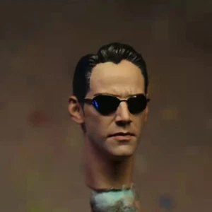 The Matrix Neo Thomas A. Anderson 1/12 Head Carving Painted Figure Accessory - Picture 1 of 2