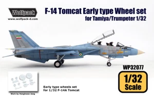 Wolfpack WP32077, F-14 Tomcat EarlyType Radsatz (für Tamiya/Trumpe, Maßstab 1/32 - Bild 1 von 3