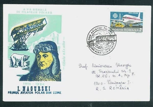 1984 Jan Nagórski/Ivan Nagurski,polish engineer,1st Arctic pilot,Romania,cover - Picture 1 of 2
