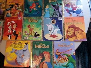 HUGE lot of Disney Books - Bantam, Golden Books, Mickey, Beauty Beast, Mermaid + - Picture 1 of 11