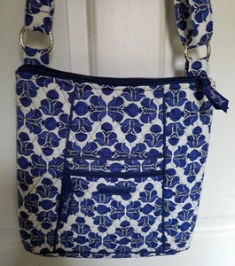 Vera Bradley Hipster Umhängetasche in Kobalt Fliesenmuster - Bild 1 von 6