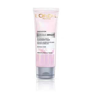 L'Oréal Paris Glycolic Bright Daily Foaming Face Cleanser, 100ml for Dull Skin - Picture 1 of 8