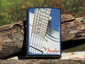 Zippo Lighter - Fender Guitar - Stratocaster - Telecaster - NoCaster - Rare - Picture 1 of 11