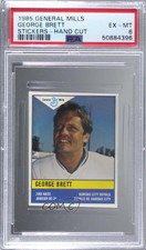 1985 General Mills Baseball Stickers Separated George Brett PSA 6 HOF