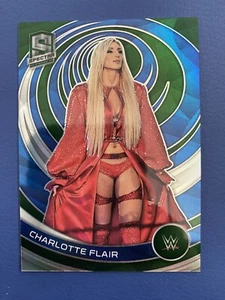 2023 Panini Chronicles WWE Charlotte Flair #399 GREEN SPECTRA /75 PACK FRESH - Picture 1 of 2