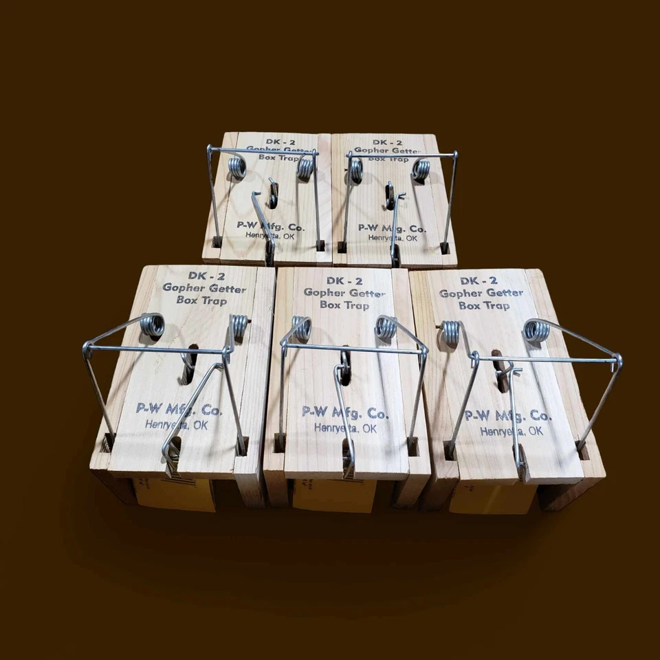 5 DK-2 Death Klutch Gopher Getter Box Falle Maulwurffalle kostenloser Versand Falle Maulwurf - Bild 1 von 1