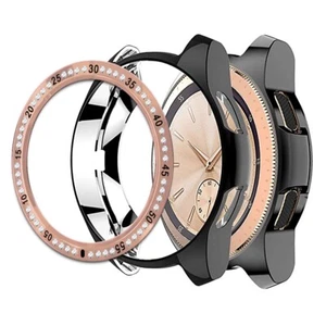 NOWE Miękkie etui TPU + diamentowa ramka pierścienia Cover do Samsung Galaxy Watch 42mm SM-R815U - Zdjęcie 1 z 1