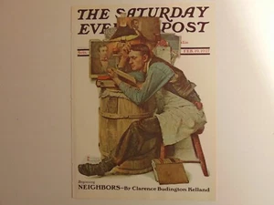 The Saturday Evening Post FEB 19 1927 (REPRINT) Norman Rockwell (COVER ONLY) - Picture 1 of 1