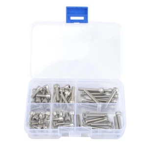 Kit surtido de cubierta de tornillos de acero inoxidable de 60 piezas máquina roscadora - Imagen 1 de 12