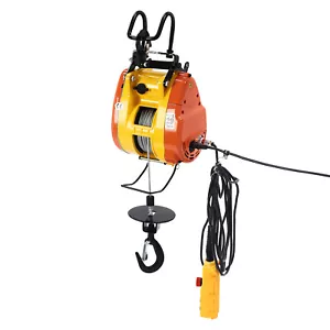 Electric Hoist Winch, 1300W 110V Portable Winch Crane with 500Lbs Lift Capacity - Picture 1 of 21