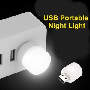 5X Prise USB Lampe Protection Yeux LED Veilleuse Charge Chambre USB - - Photo 1/12