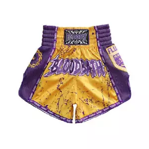 Fluory Bloodbath Muay Thai Shorts Purple - Picture 1 of 10