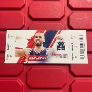 Washington Wizards Vs Houston Rockets NBA Ticket Stub Wall Record November 2016 - Bild 1 von 2