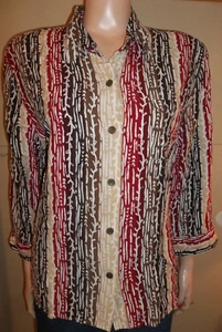 ALFRED DUNNER ÜBERGRÖSSE 3/4 ARM VISKOSE SHIRT GR. 18 NEU KARRIERE EARTHTONES - Bild 1 von 3