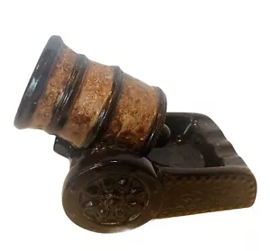 Cenere cannone vintage Big Bertha mortaio obice artiglieria statuetta vassoio cenere tubi - Foto 1 di 4