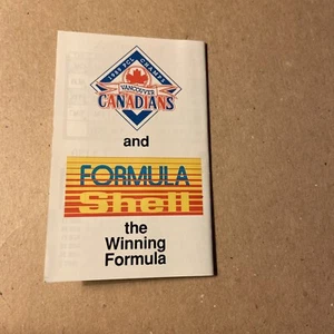 1990 Vancouver Canadians pocket schedule - Picture 1 of 2