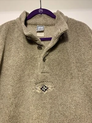 Sudadera De Colección E.M.I Polar Abotonada Beaver Creek CO Hecha en EE. UU. Talla Grande Foto 1 de 4
