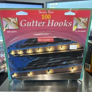 100 ganci per grondaia nuovi sigillati per luci Mini C7 e C9 - Babbo Natale’s Best - Foto 1 di 2