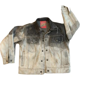 Tomorrow’s Generation Damen Vintage Denim Jeansjacke Small 8 10 schwarz weiß - Bild 1 von 10