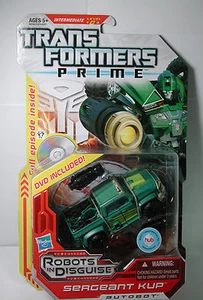 NEW Transformers Prime Robots In Disguise SERGEANT KUP Autobot w/ DVD - Picture 1 of 10