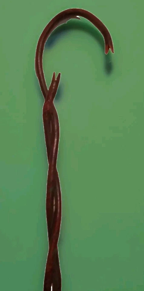 Bastón de vid natural años 50, resistente, ligero y hermoso. Foto 1 de 1