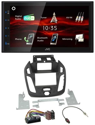 JVC USB Bluetooth MP3 DAB 2DIN Autoradio für Ford Transit 2012-2018 Display Conn - Bild 1 von 4