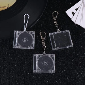 Peripheral Commemorative Blank Album Mini CD Case Keychain DIY Backpack Pendant - Picture 1 of 15
