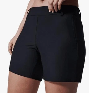 SPANX On The Go 6" Polished Black Tummy Shaping Shorts Small NWT - Picture 1 of 8