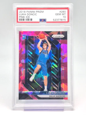 LUKA DONCIC 2018-19 PANINI PRIZM NOVATO BALONCESTO ROSA HIELO RC PSA 10 Q5937 Foto 1 de 2