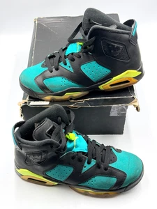 Air jordan 6 Retro GG Size 6Y Black Volt Ice Green Black w/ Box 543390-043 - Picture 1 of 12