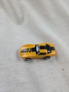 TYCO CORVETTE SLOT CAR YELLOW RACING STRIPE NO 2 AURORA AFX HO SCALE RACECAR - Picture 1 of 6