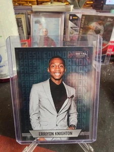 2024 Skybox Metal Universe Erriyon Knighton RC #FF-1 Fresh Foundation Aqua - Picture 1 of 6