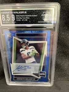 2022 Panini Rookies & Stars - Rookies Kenneth Walker III #108 True Blue /49 (RC) - Foto 1 di 2